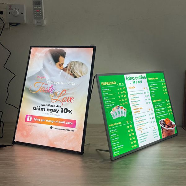 hộp đèn led siêu mỏng 1 mặt