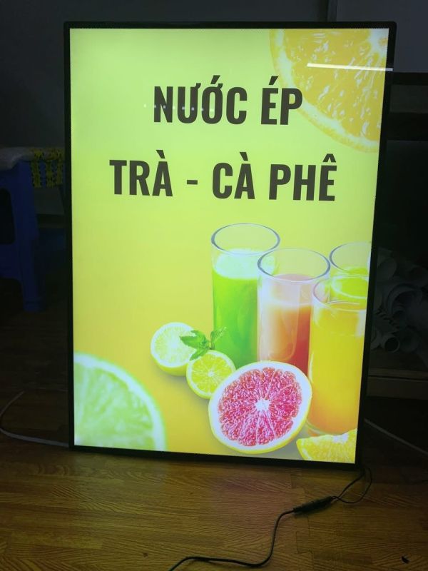 hộp đèn quảng cáo menu