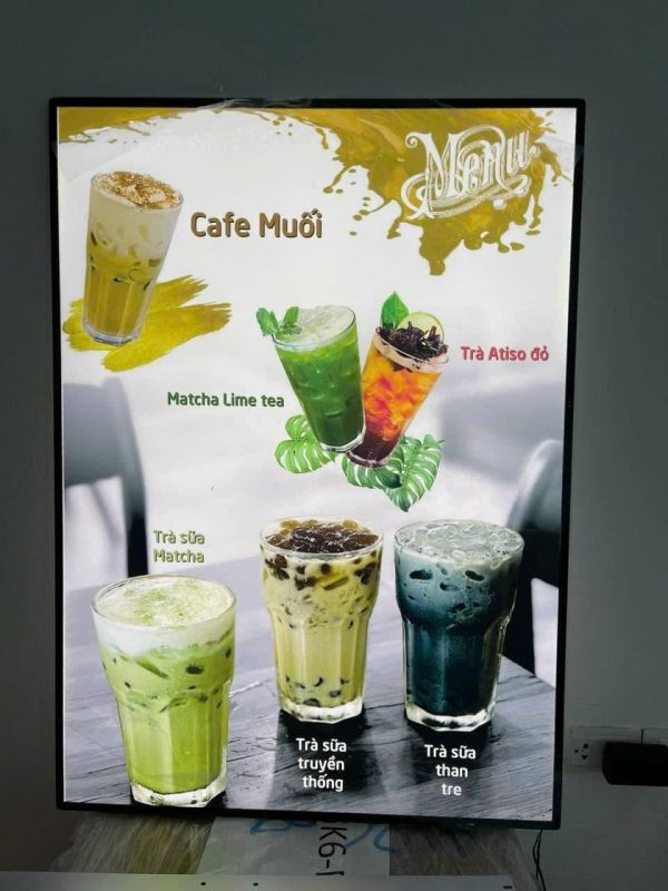 hộp đèn quảng cáo menu