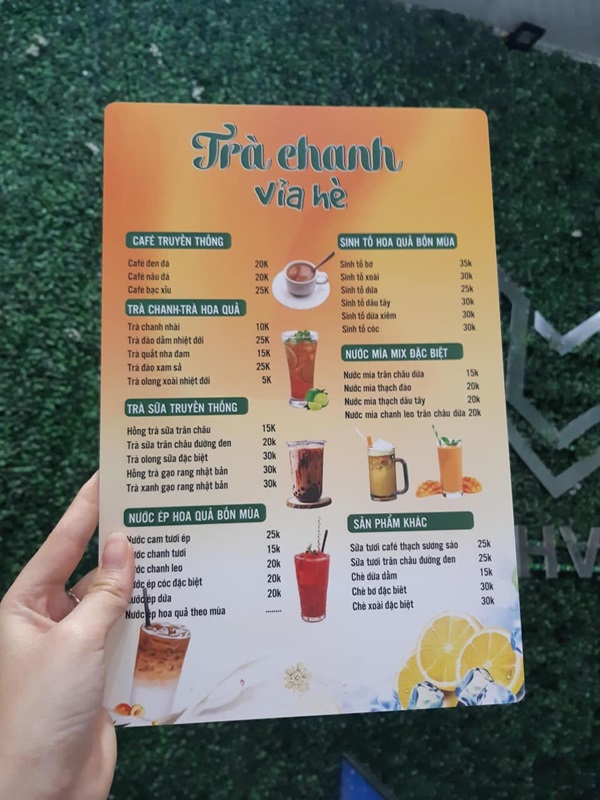 in menu đẹp