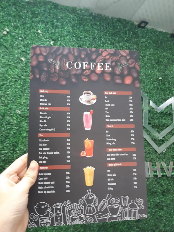 in menu bình tân