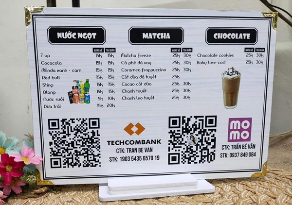 in menu đẹp