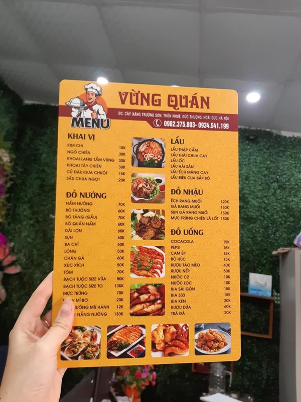 menu đẹp