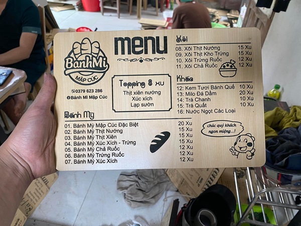 in menu quận bình thạnh