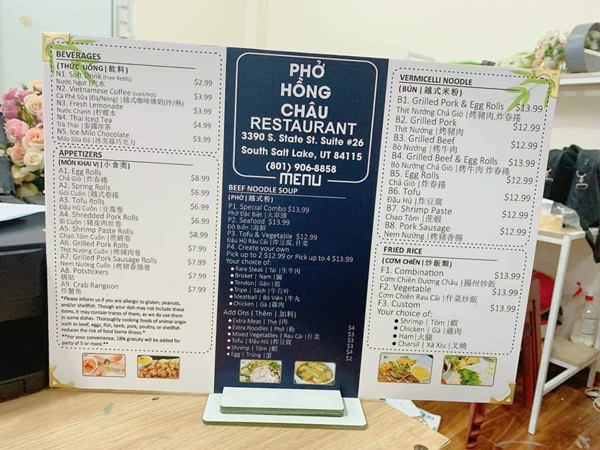 in menu đẹp