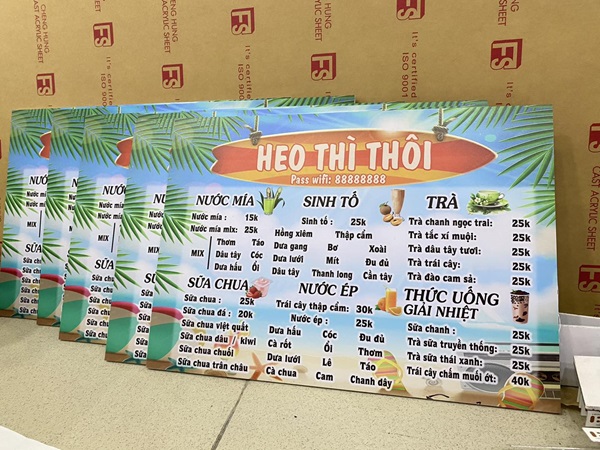 in menu đẹp