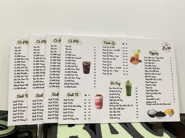 in menu đẹp