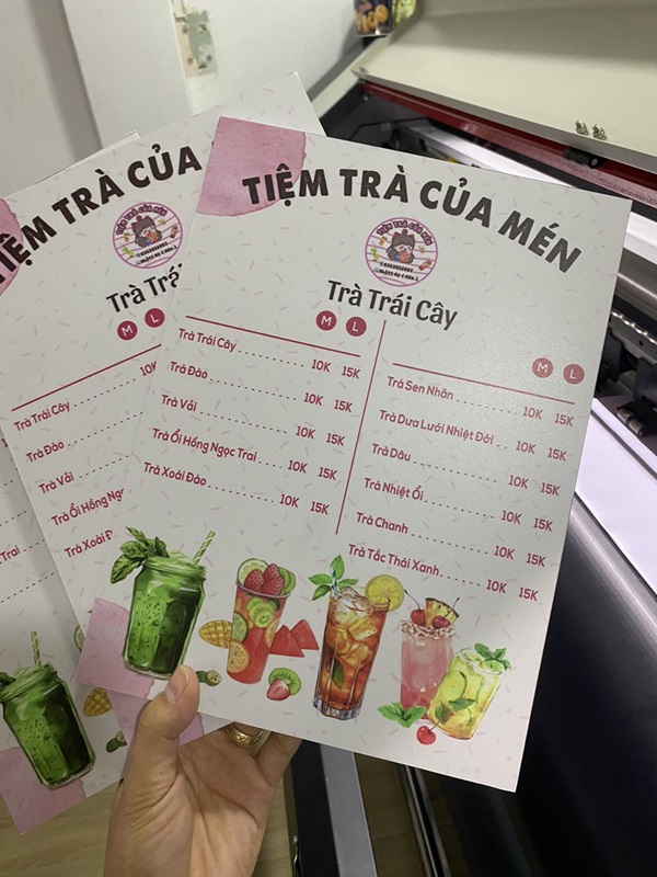 in menu đẹp