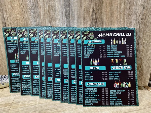 mẫu menu đẹp