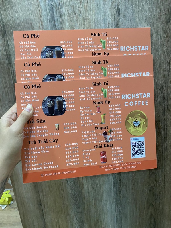in menu quận 2