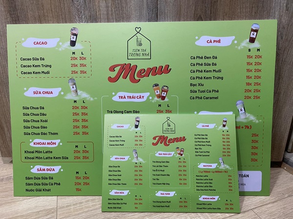 in menu quận 3