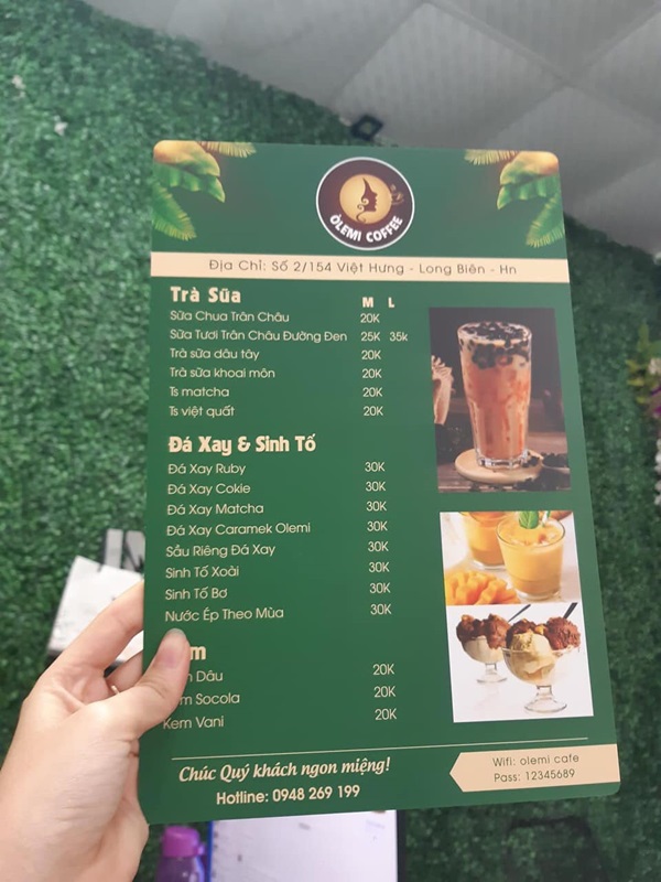 in menu quận tân phú