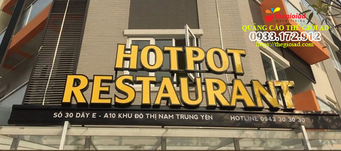 bảng hiệu quảng cáo nhà hàng