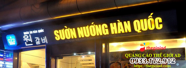 bảng hiệu nhà hàng đẹp