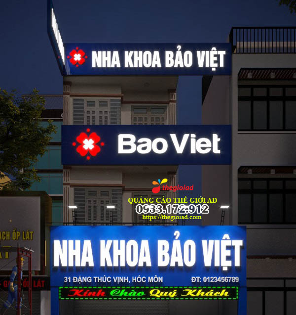 bảng hiệu nha khoa đẹp