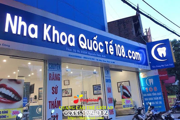 bảng hiệu nha khoa đẹp
