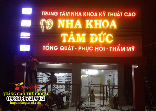 bảng hiệu nha khoa đẹp