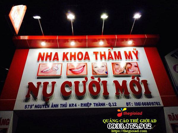 bảng hiệu nha khoa đẹp