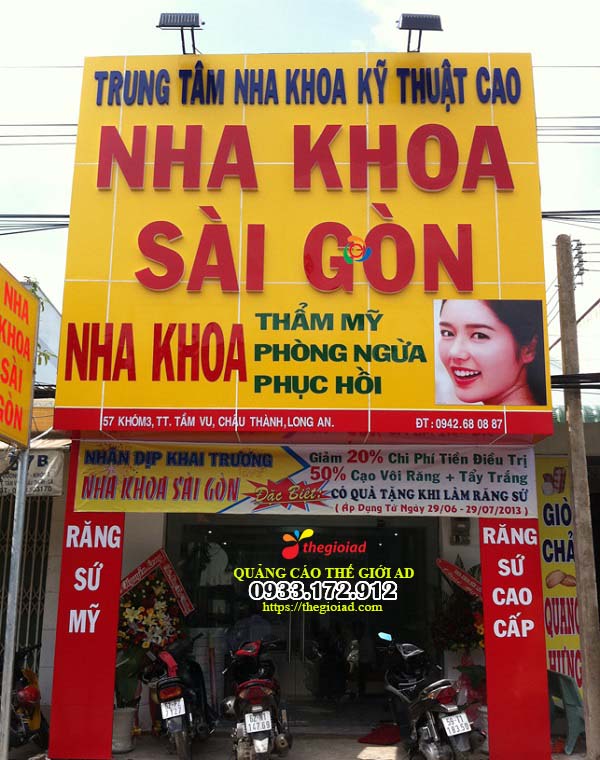bảng hiệu quảng cáo nha khoa đẹp