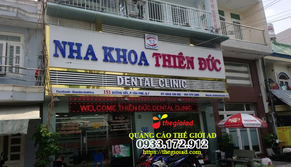 bảng hiệu quảng cáo nha khoa đẹp tphcm