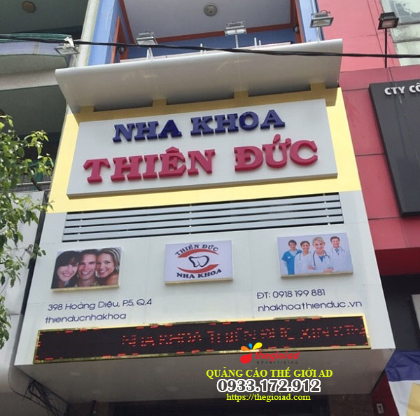 bảng hiệu quảng cáo nha khoa đẹp tphcm