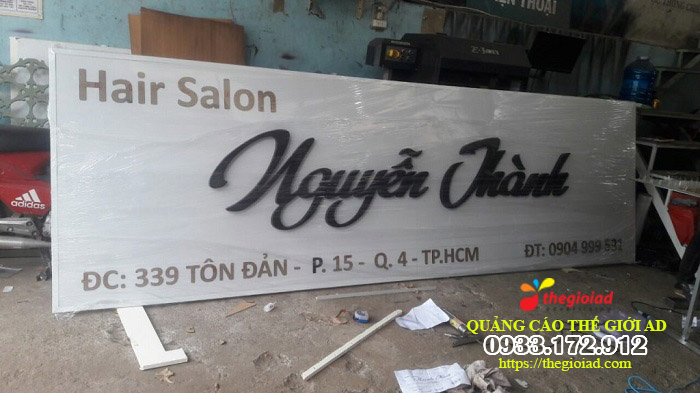 biển quảng cáo salon tóc đẹp