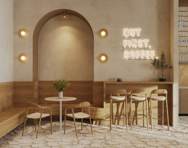 thi công cửa hàng f&B