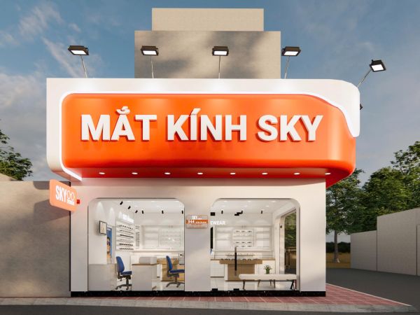 thiết kế thi công cửa hàng mắt kính