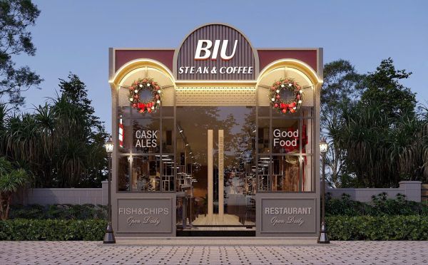 thi công cửa hàng f&b