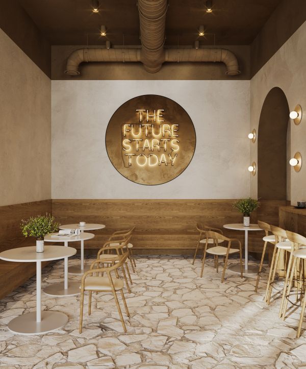 thi công cửa hàng f&B