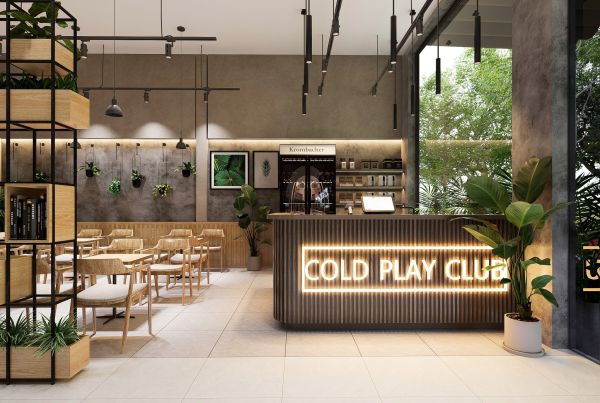 thi công cửa hàng cafe