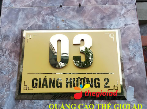 biển số nhà inox đẹp