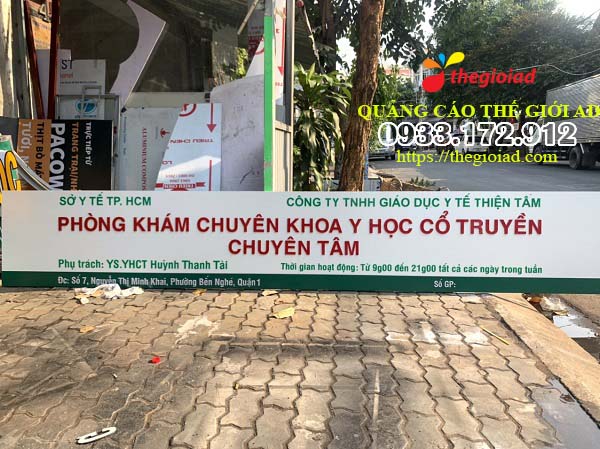 bảng hiệu chữ mica