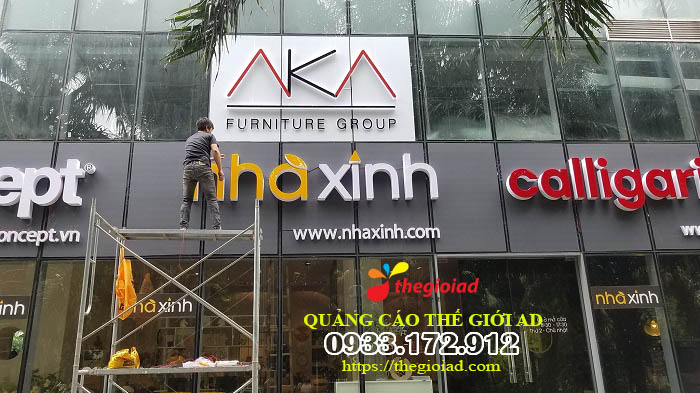 bảng hiệu chữ nổi